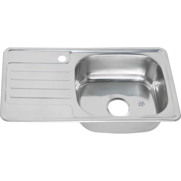 Мойка 7642 U Melana 0,6/160 хром с сифоном (221 t *10)